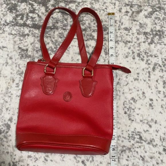 Trussardi purse in GUC red pebbled leather MADE IN ITALY!🇮🇹 #vintage - Picture 13 of 13